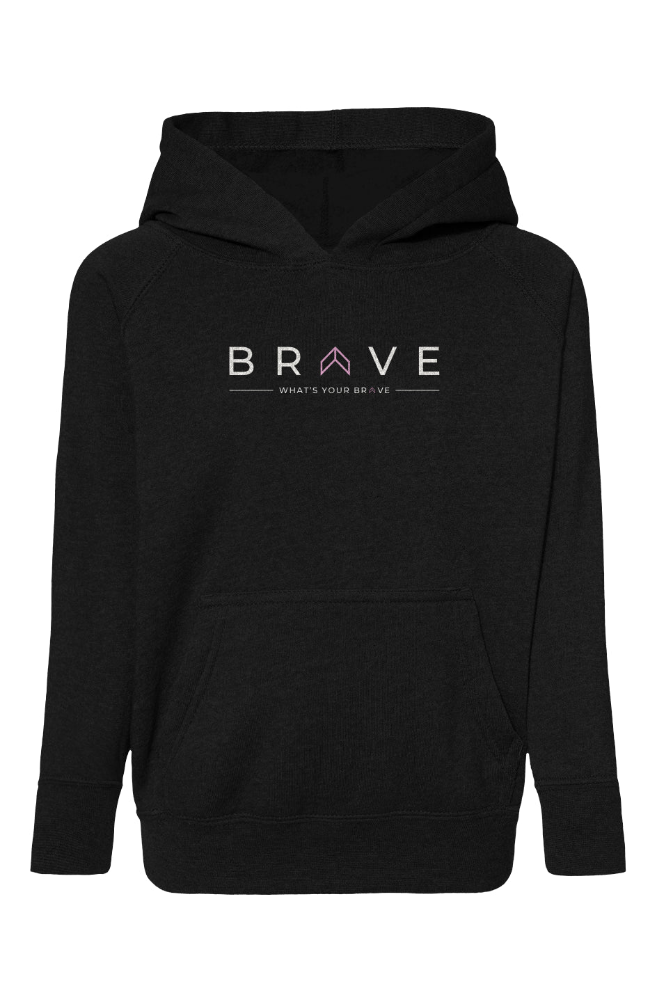 BRAVE Toddler Hoodie with Pink 