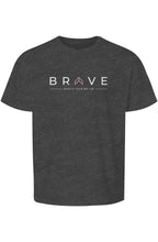 Youth Short Sleeve BRAVE Tee with Pink