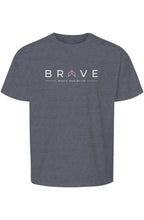 Youth Short Sleeve BRAVE Tee with Pink