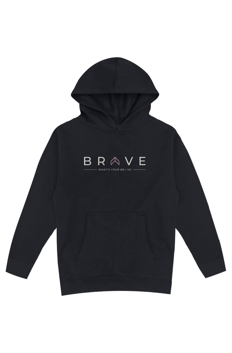 Youth BRAVE Hoodie with Pink 
