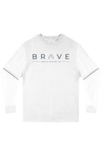 Adult BRAVE Long Sleeve Tee Slate Logo