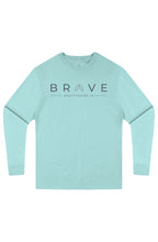 Adult BRAVE Long Sleeve Tee Slate Logo