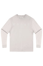 Adult BRAVE Long Sleeve Tee White Logo