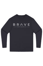 Adult BRAVE Long Sleeve Tee White Logo