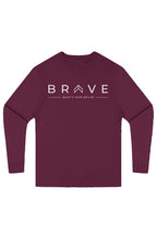 Adult BRAVE Long Sleeve Tee White Logo