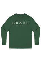 Adult BRAVE Long Sleeve Tee White Logo