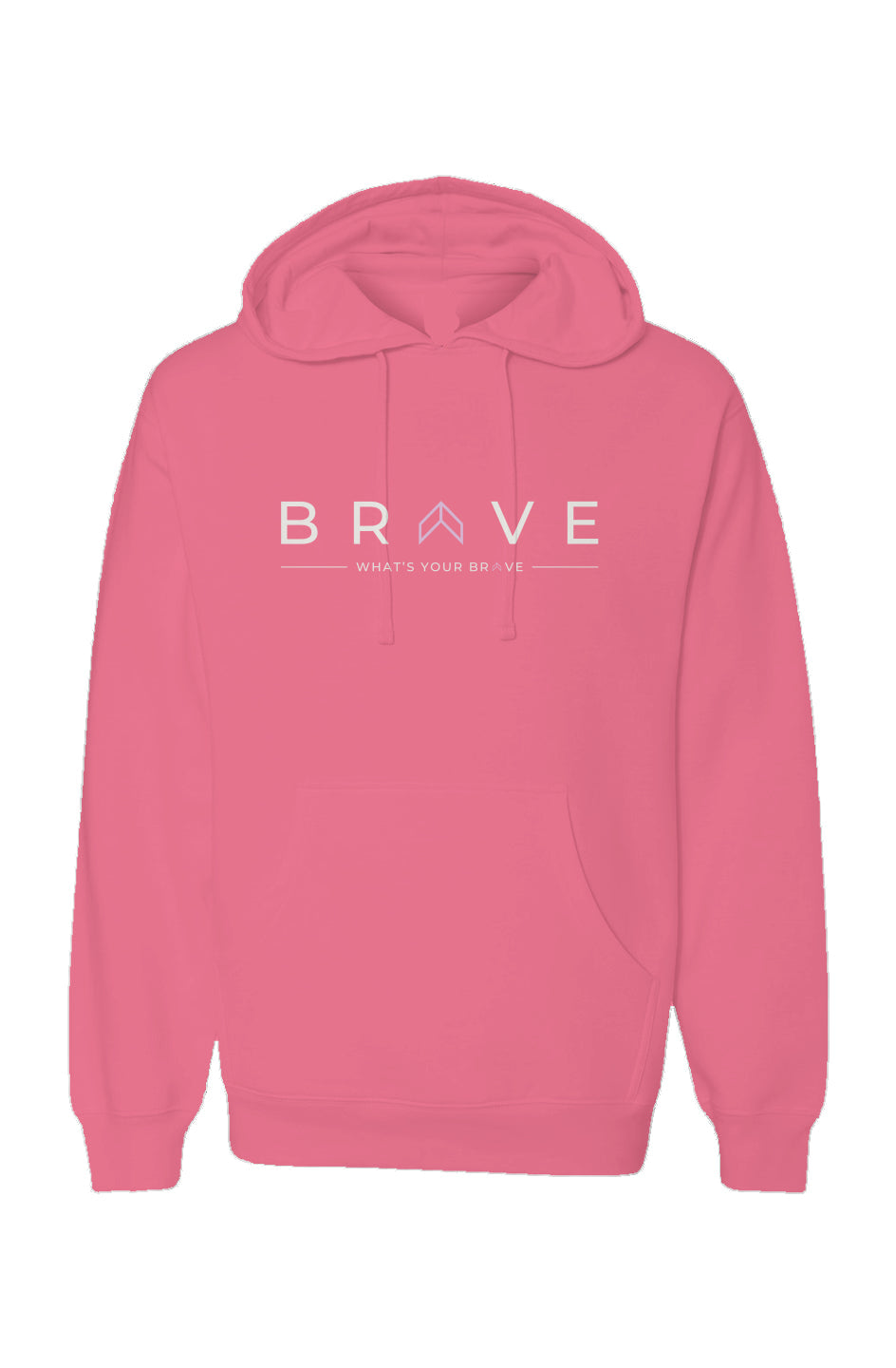 Adult BRAVE Neon Pink Hoodie