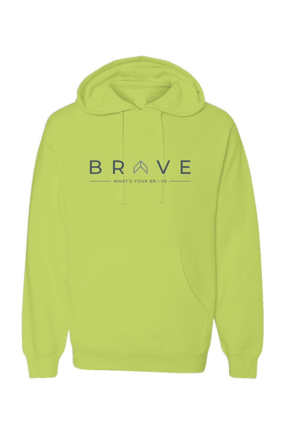 Adult BRAVE Neon Yellow Hoodie
