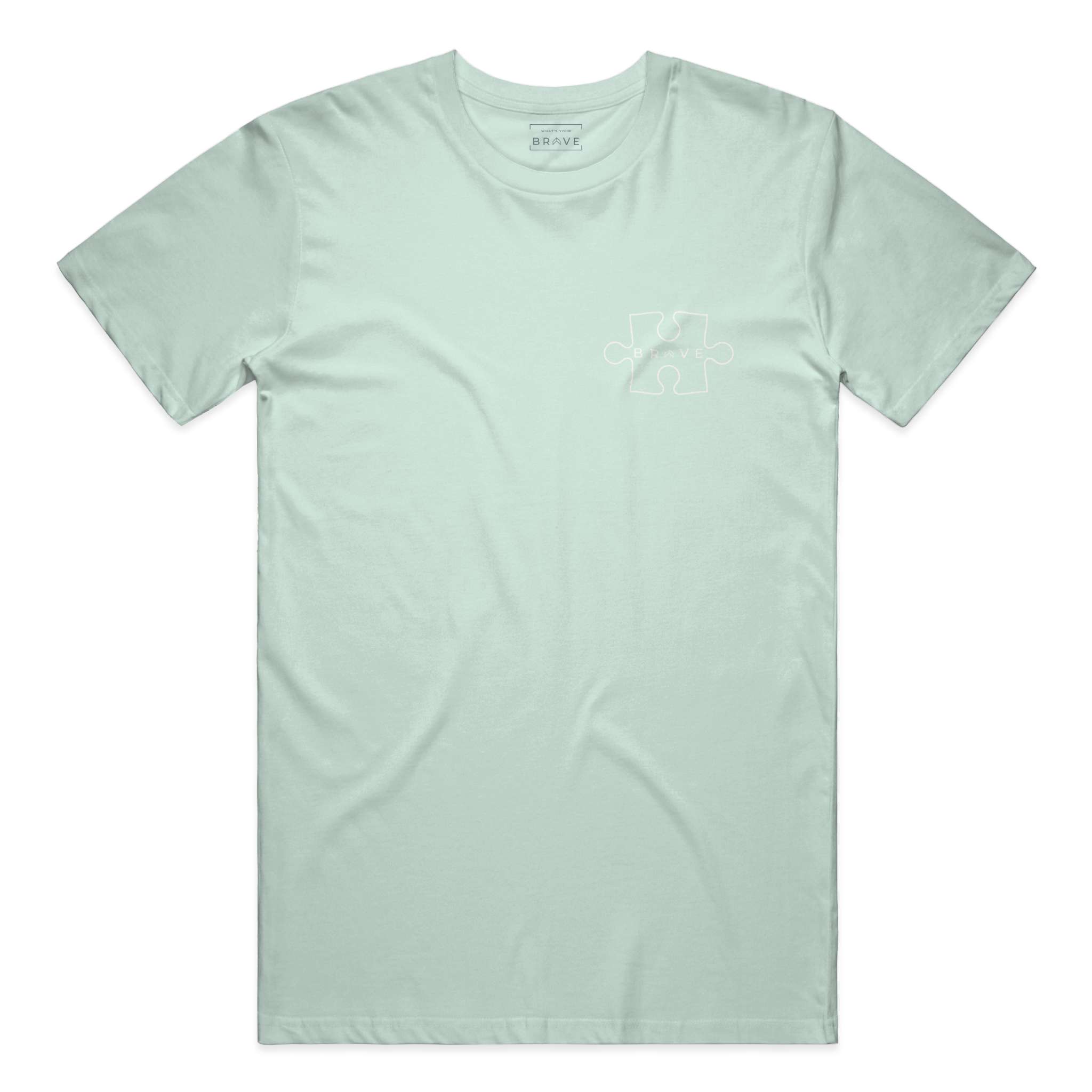 Adult BRAVE Short Sleeve Kindness Acceptance Mint Tee 