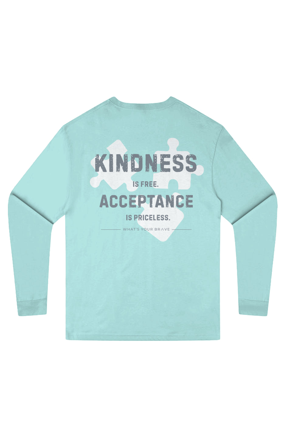 Adult BRAVE Kindness Acceptance Long Sleeve Tee