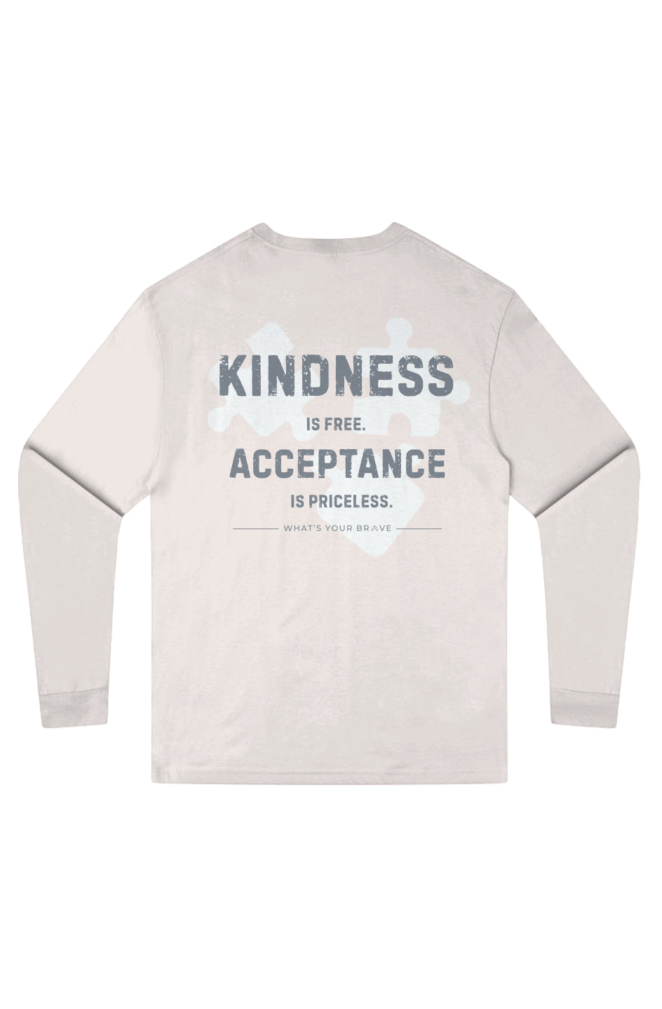 Adult BRAVE Kindness Acceptance Long Sleeve Tee
