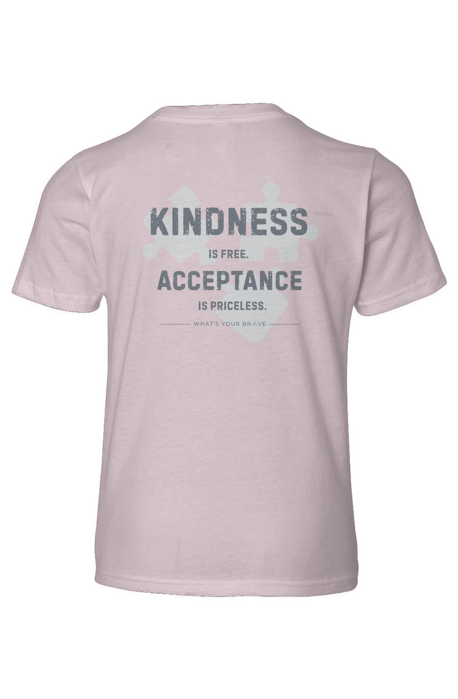 Youth BRAVE Kindness Acceptance Short Sleeve Tee 