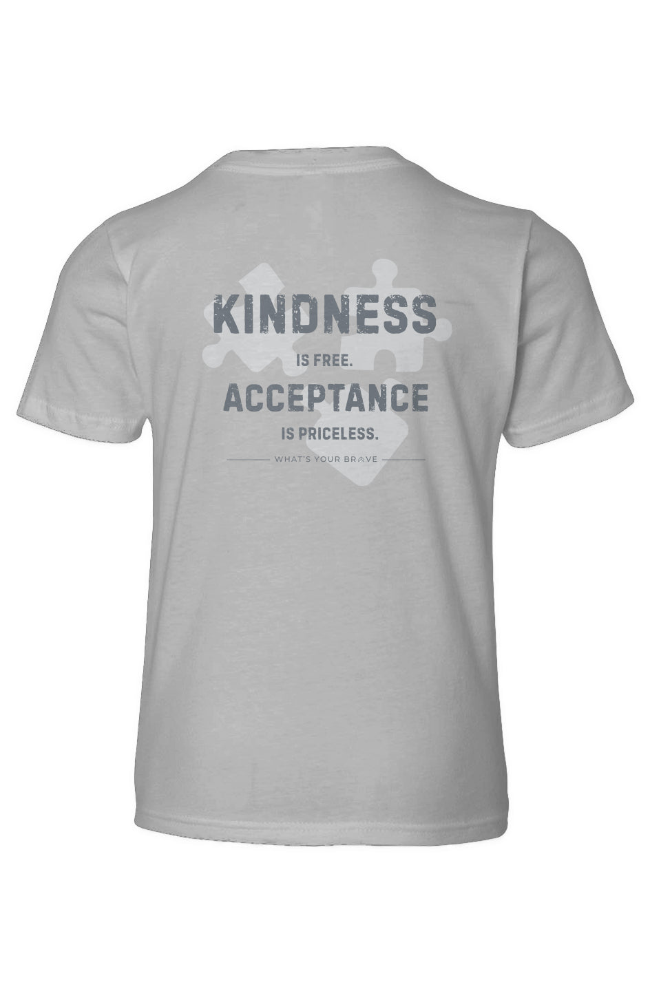 Youth BRAVE Kindness Acceptance Short Sleeve Tee 