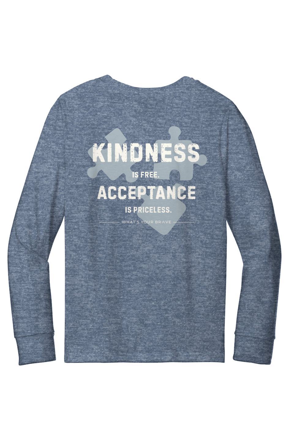 Youth BRAVE Long Sleeve Kindness Acceptance Tee