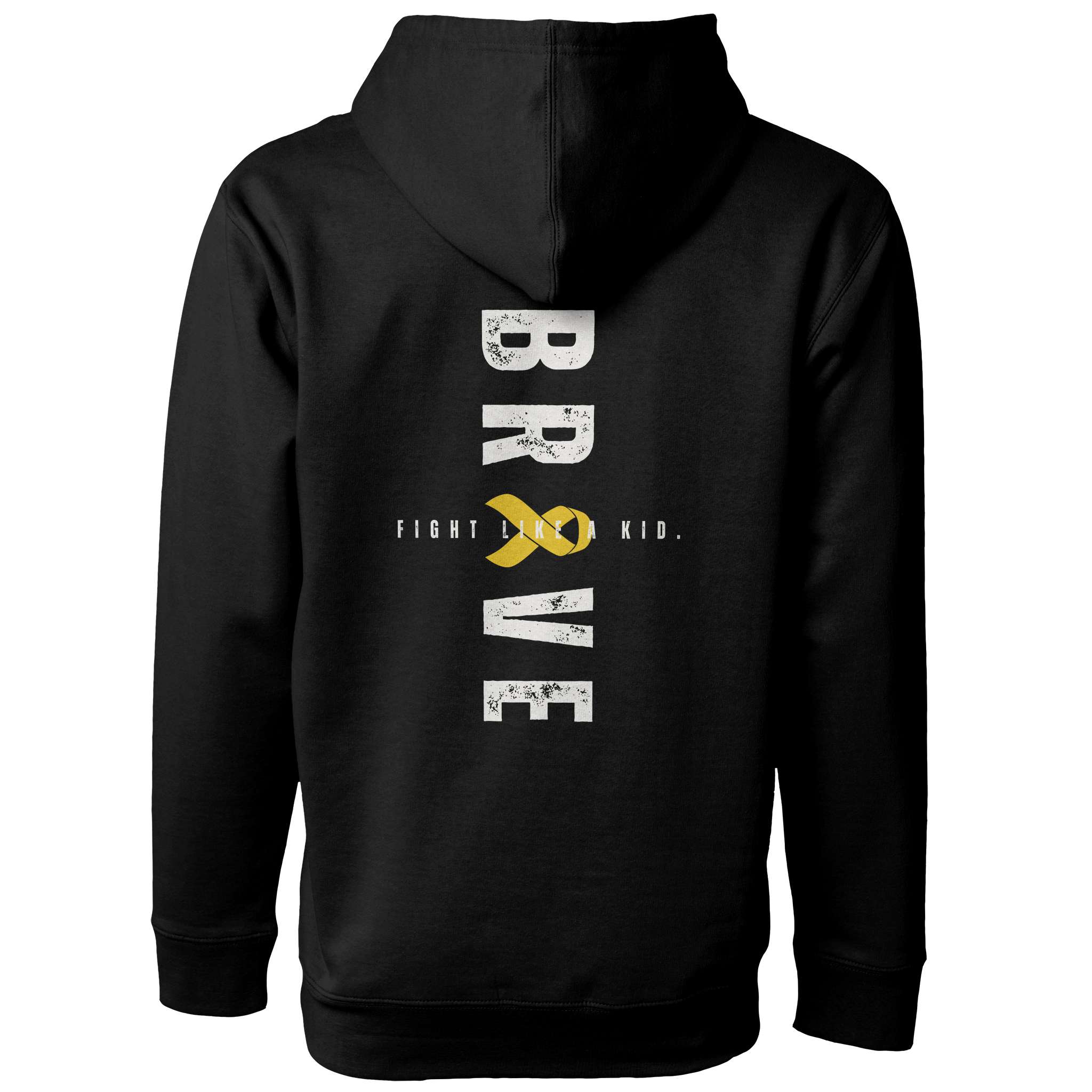 Adult Fight Like a Kid Childhood Cancer Awareness Hoodie