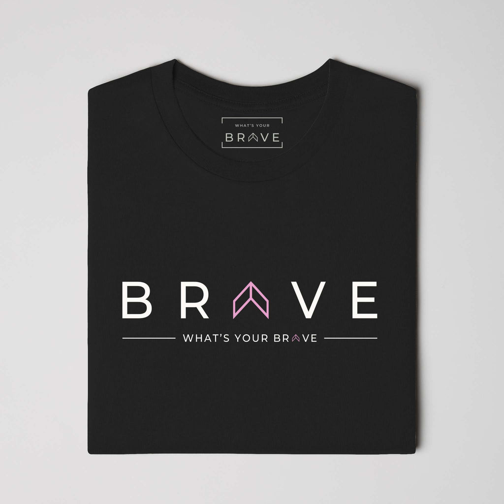 Adult BRAVE Short Sleeve Tee with Pink