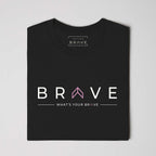 Adult BRAVE Short Sleeve Tee with Pink