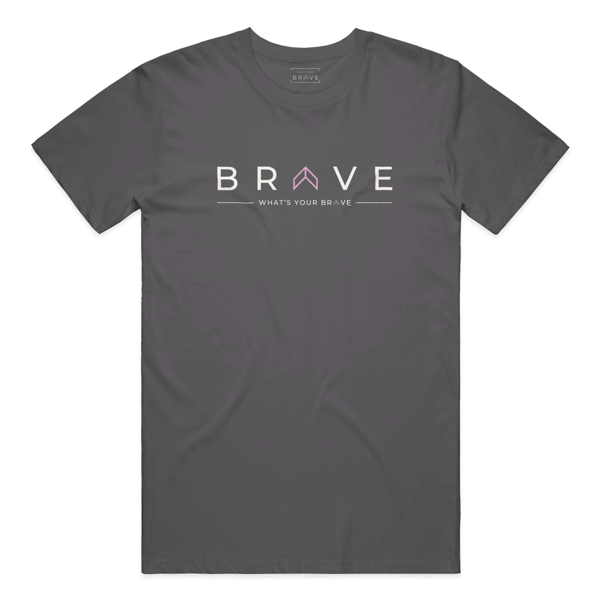 Adult BRAVE Short Sleeve Tee with Pink