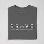 Adult BRAVE Short Sleeve Tee with Pink