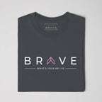 Adult BRAVE Short Sleeve Tee with Pink
