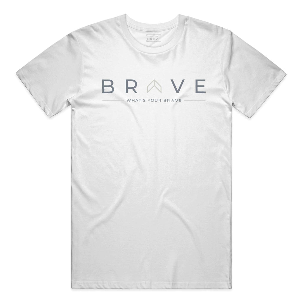 Adult BRAVE Classic White Short Sleeve Tee