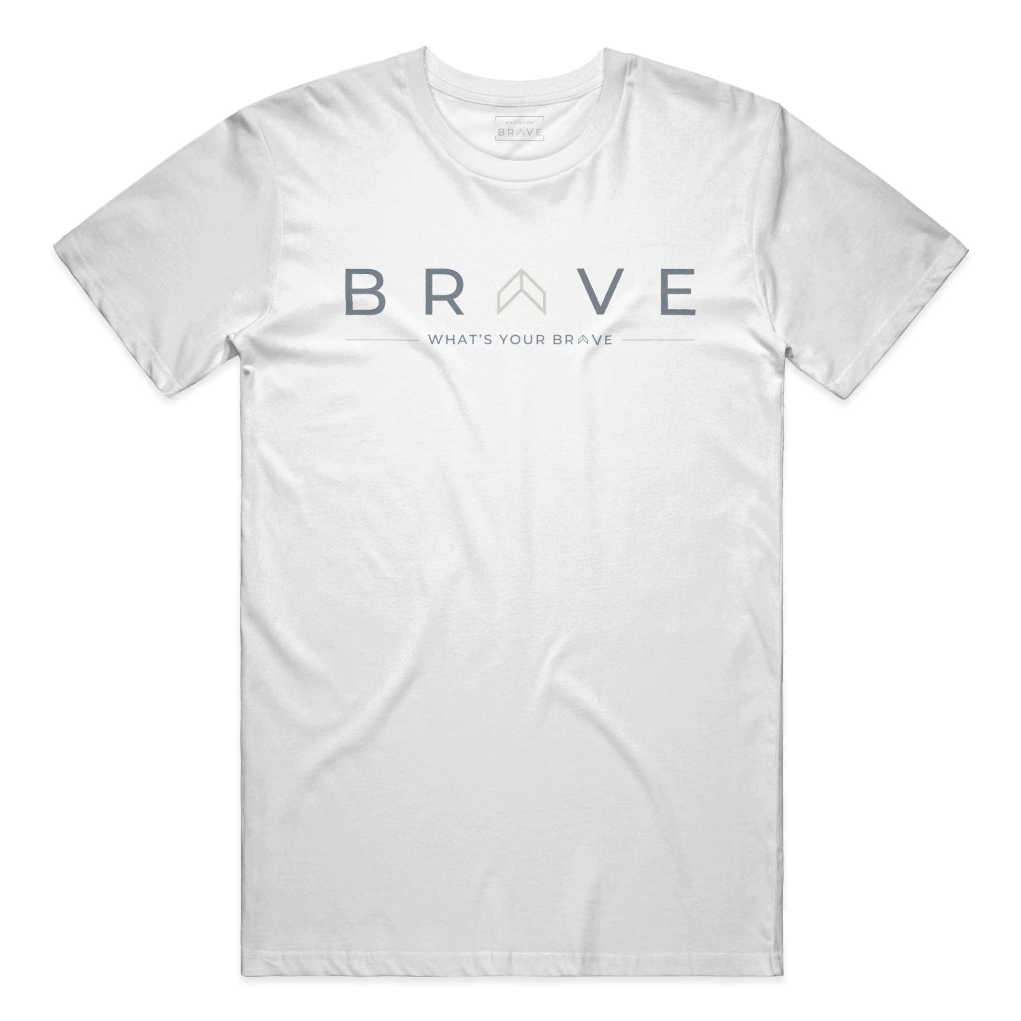Adult BRAVE Classic White Short Sleeve Tee