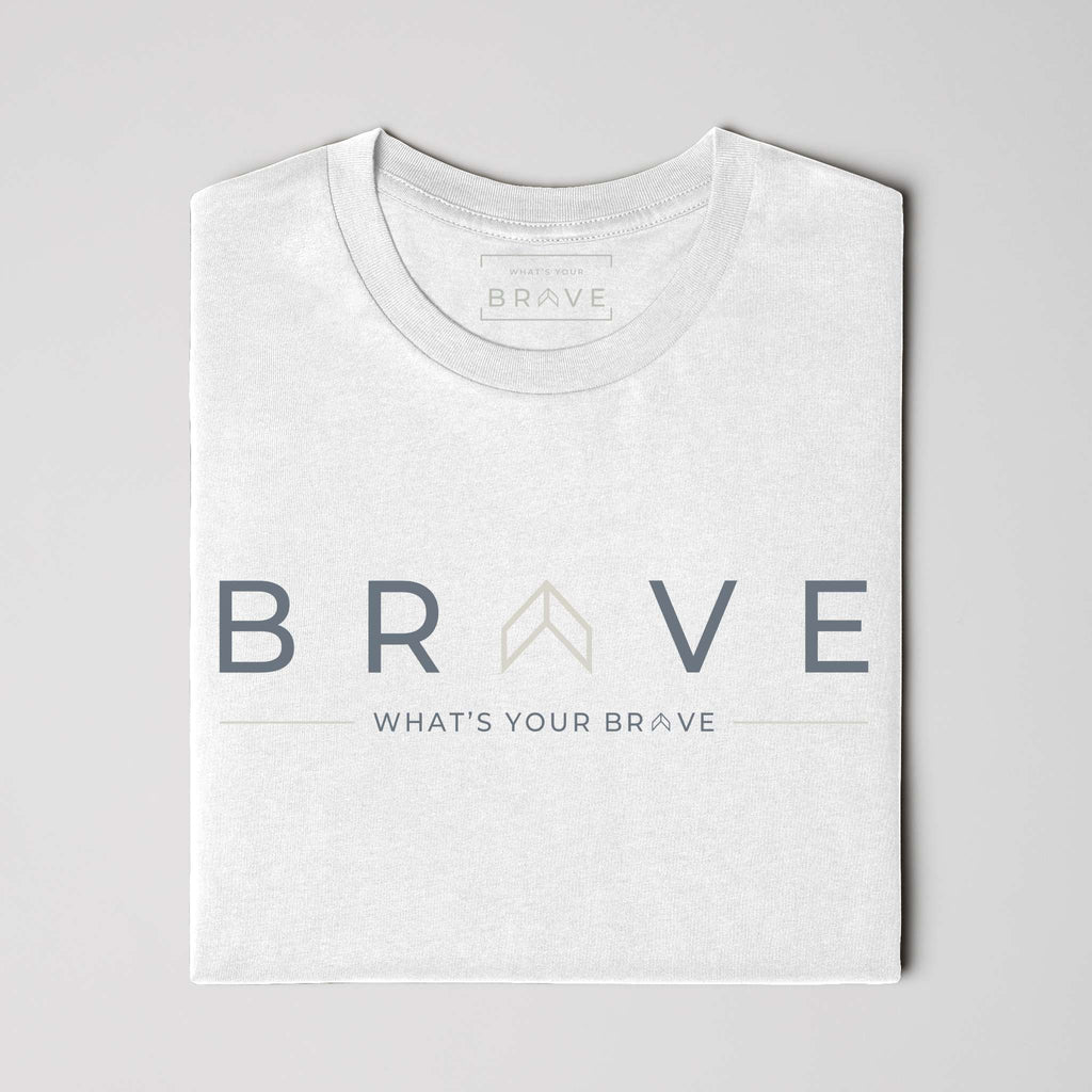 Adult BRAVE Classic White Short Sleeve Tee