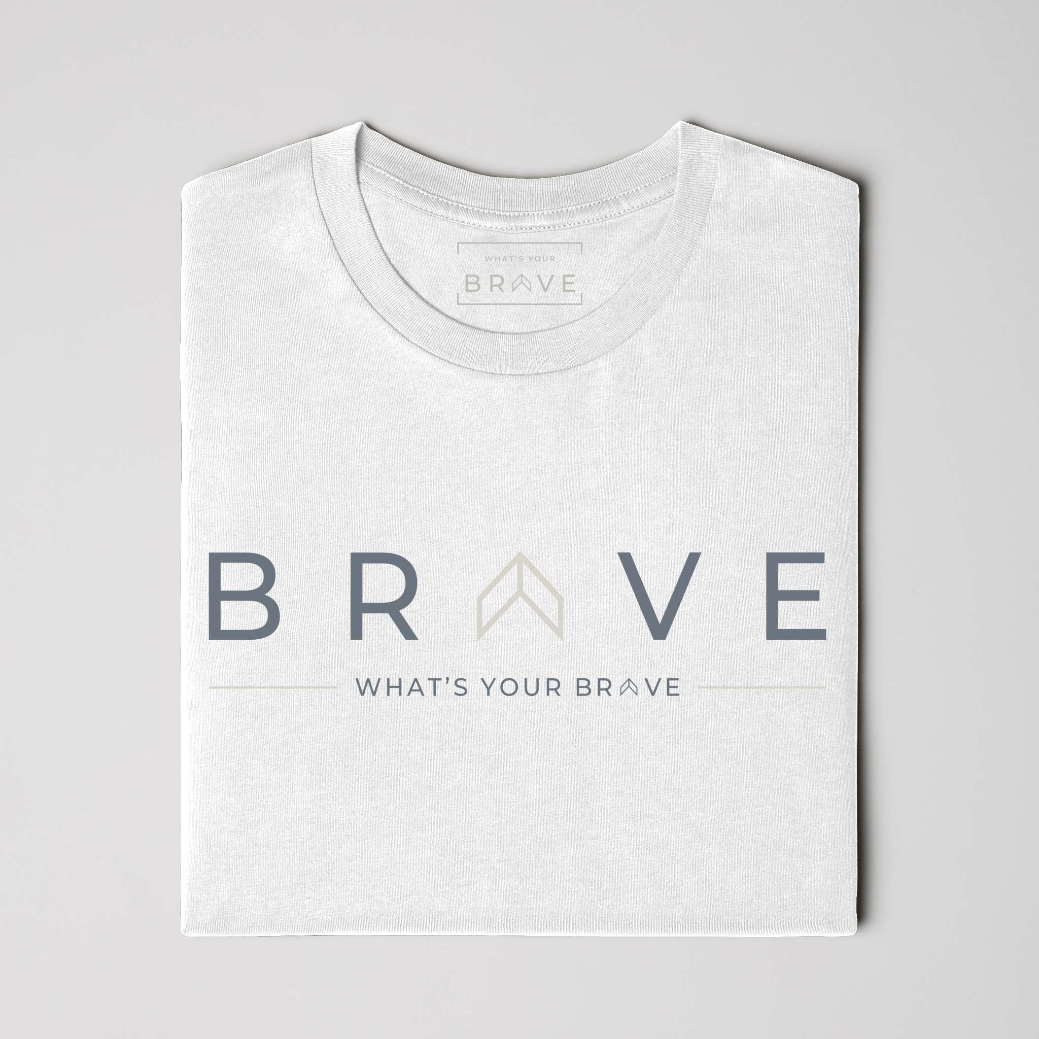 Adult BRAVE Classic White Short Sleeve Tee