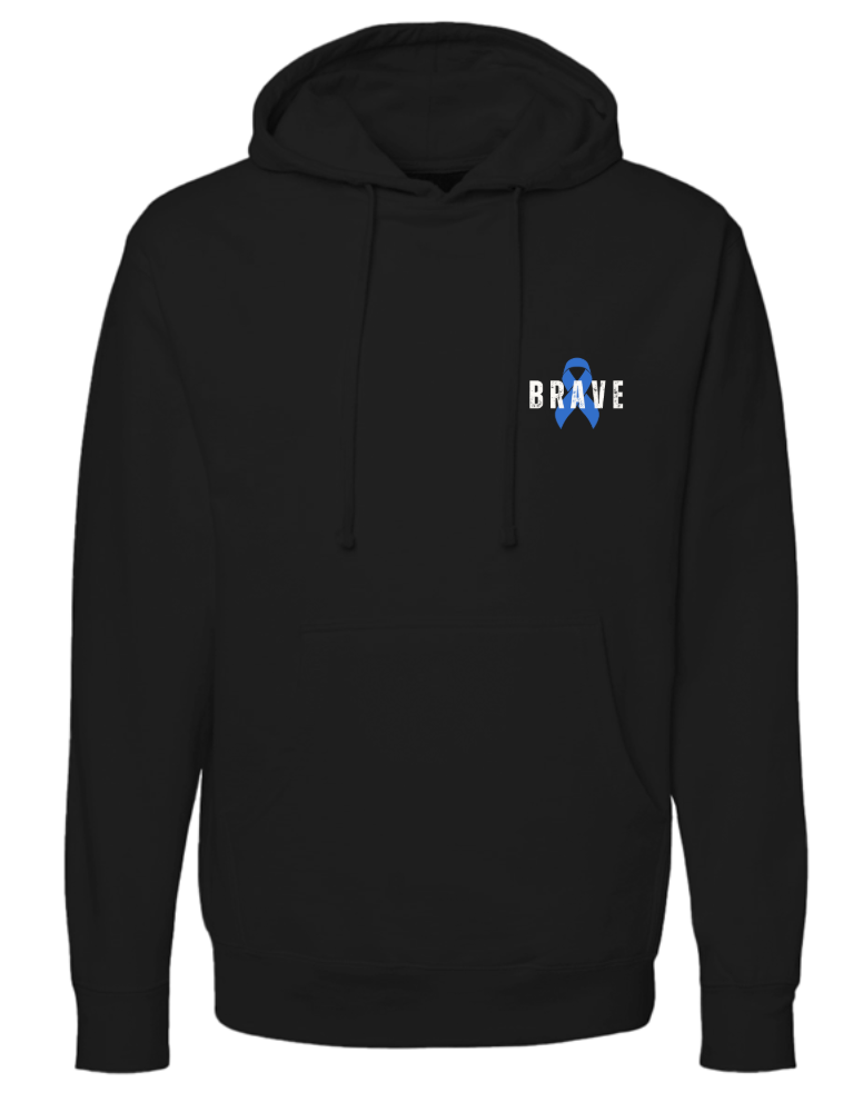 fundraiser hoodie, colon cancer