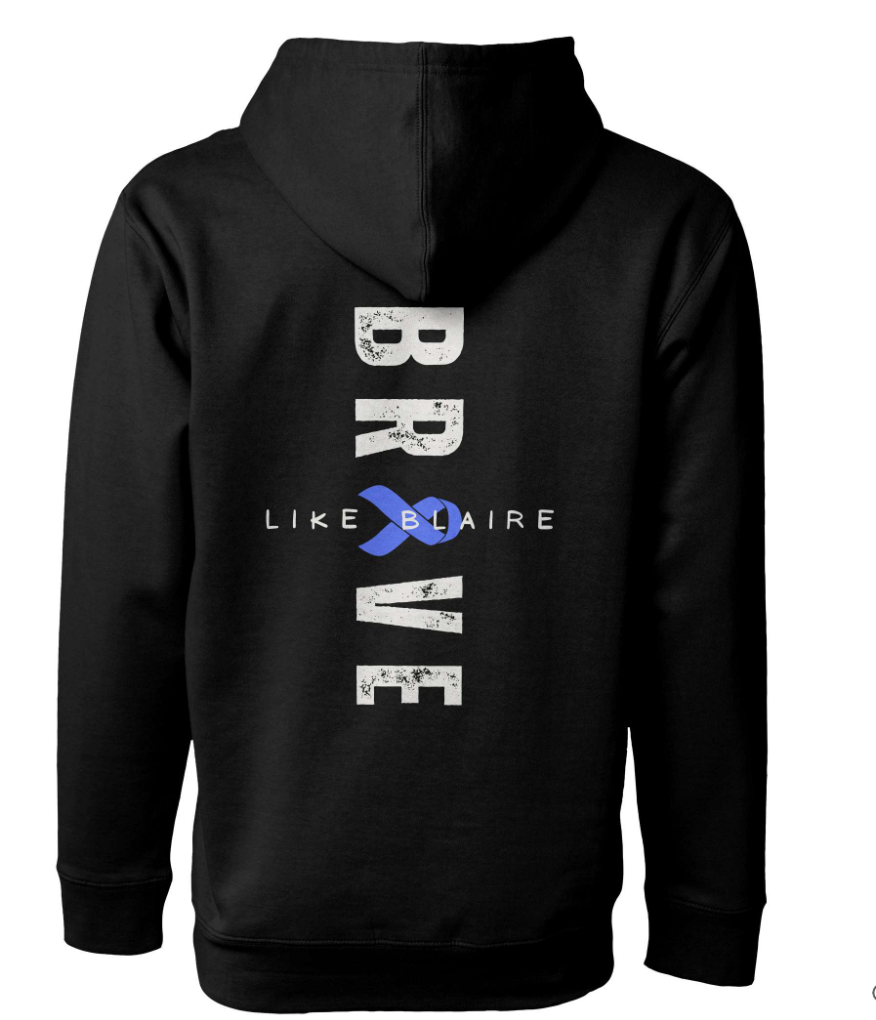 fundraiser hoodie, colon cancer