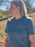 Adult BRAVE Short Sleeve Kindness Acceptance Blue