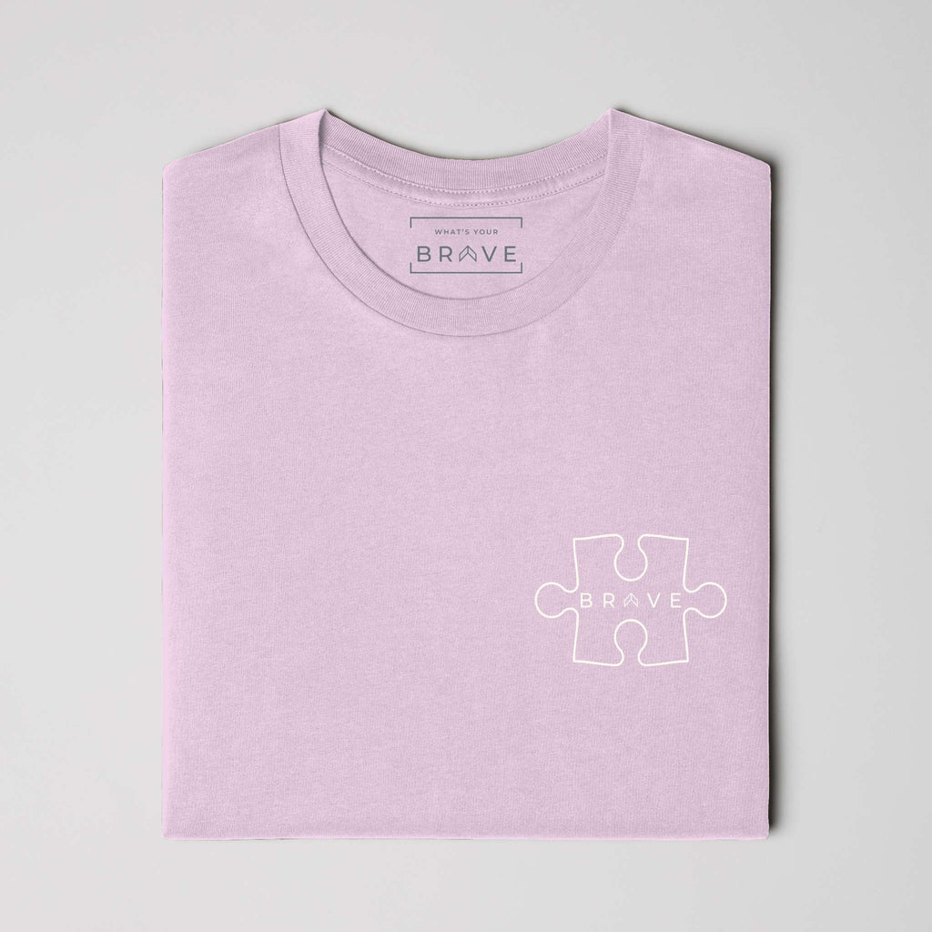 Adult BRAVE Short Sleeve Kindness Acceptance Lilac
